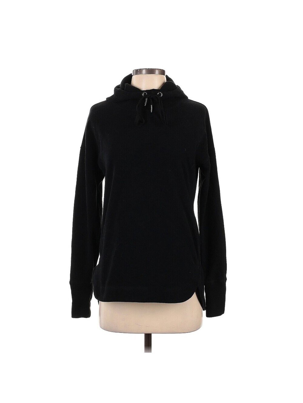 Sweaty Betty Black Cowl Neck Hoodie Sweatshirt Small